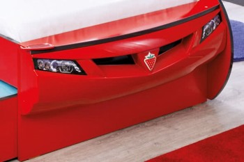 CARBED Кровать-машина Coupe с выдвижной кроватью Red 20.03.1306.00 в Алдане - aldan.mebel54.com | фото