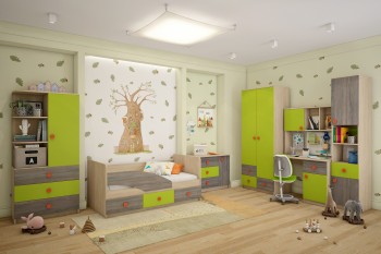 Детская комната Пуговка в Алдане - aldan.mebel54.com | фото