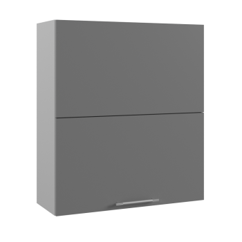 Капри ВПГПМ 800 шкаф верхний высокий Blum Aventos HF (Липа пепел/корпус Серый) в Алдане - aldan.mebel54.com | фото