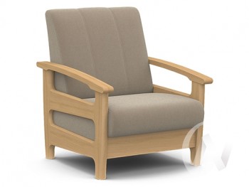 Кресло для отдыха Омега (бук лак/CATANIA LATTE) в Алдане - aldan.mebel54.com | фото