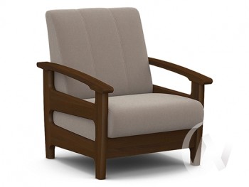 Кресло для отдыха Омега (орех лак/CATANIA COCOA) в Алдане - aldan.mebel54.com | фото