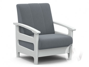 Кресло для отдыха Омега (снег лак/CATANIA SILVER) в Алдане - aldan.mebel54.com | фото