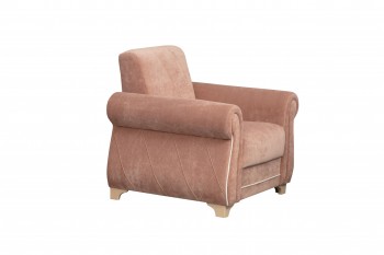 Кресло для отдыха "Порто" (велюр киви корица / микровельвет крем) в Алдане - aldan.mebel54.com | фото