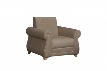 Кресло для отдыха "Порто" (велюр киви латте / микровельвет крем) в Алдане - aldan.mebel54.com | фото