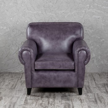 Кресло кожаное Элегант (Фиолетовый) в Алдане - aldan.mebel54.com | фото