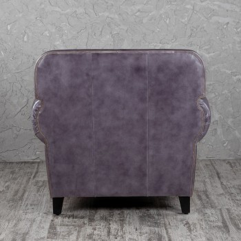 Кресло кожаное Элегант (Фиолетовый) в Алдане - aldan.mebel54.com | фото