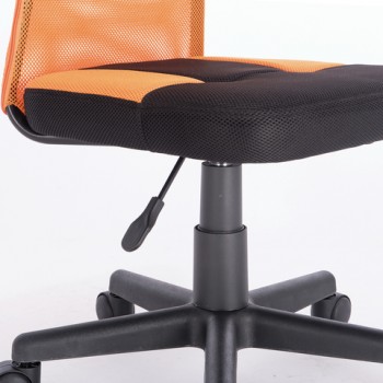 Кресло компактное BRABIX Smart MG-313 (черный, оранжевый) в Алдане - aldan.mebel54.com | фото