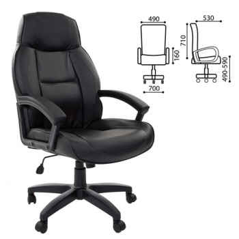 Кресло офисное BRABIX Formula EX-537 (черный) в Алдане - aldan.mebel54.com | фото