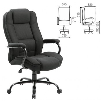 Кресло офисное BRABIX Heavy Duty HD-002 (ткань) в Алдане - aldan.mebel54.com | фото