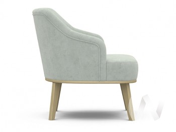 Кресло отдыха Комфорт-5 низкая спинка (бесцветный лак/FRESCA BRILLIANT) в Алдане - aldan.mebel54.com | фото