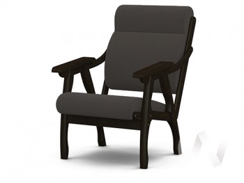 Кресло Вега-10 (венге лак/ULTRA GRAFIT) в Алдане - aldan.mebel54.com | фото