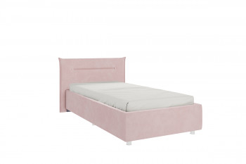Кровать 0.9 Альба с основанием (Нежно-розовый велюр) в Алдане - aldan.mebel54.com | фото