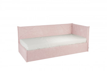 Кровать 0.9 Бест Тахта (Нежно-розовый велюр) в Алдане - aldan.mebel54.com | фото
