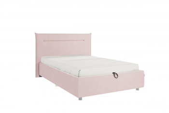 Кровать 1,2 Альба (Нежно-розовый велюр/под-мех) в Алдане - aldan.mebel54.com | фото