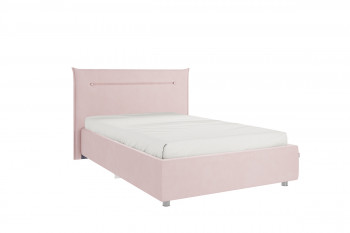 Кровать 1,2 Альба с основанием (Нежно-розовый велюр) в Алдане - aldan.mebel54.com | фото