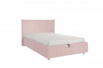 Кровать 1,2 Квест (Нежно-розовый велюр/под-мех) в Алдане - aldan.mebel54.com | фото