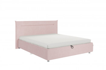 Кровать 1,6 Альба (Нежно-розовый велюр/под-мех) в Алдане - aldan.mebel54.com | фото