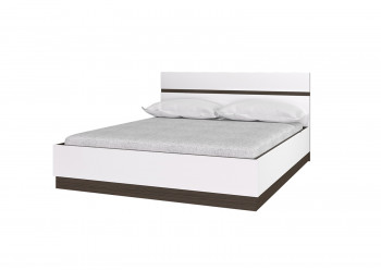Кровать 1,6м Вегас (Венге/Белый) в Алдане - aldan.mebel54.com | фото