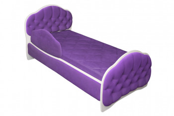 Кровать 170 Гармония 32 Фиолетовый (мягкий бортик) в Алдане - aldan.mebel54.com | фото