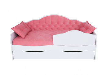 Кровать 170 серии Иллюзия Лайт 1 ящик 89 Розовый (подушки) в Алдане - aldan.mebel54.com | фото