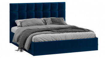 Кровать без ПМ «Эмбер» Велюр Confetti/Blue в Алдане - aldan.mebel54.com | фото