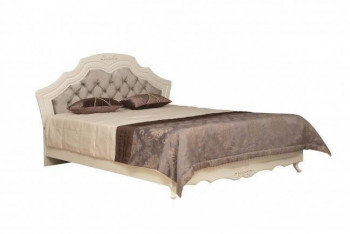 Кровать двойная "Кантри" (вудлайн кремовый/патина/ортопед/1820) в Алдане - aldan.mebel54.com | фото