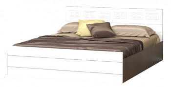 Кровать Корсика-1 1.6 (Венге/Белый глянец) в Алдане - aldan.mebel54.com | фото