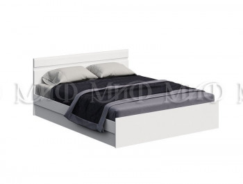 Кровать Нэнси New 1,4м (Белый/белый глянец) в Алдане - aldan.mebel54.com | фото