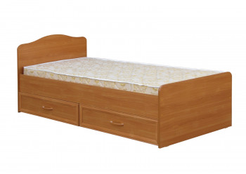 Кровать одинарная с ящиками 800-1 без матраса (круглые спинки) Вишня Оксфорд в Алдане - aldan.mebel54.com | фото