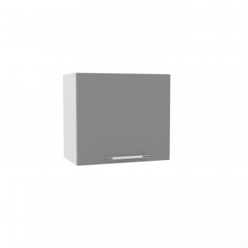 Квадро ВПГ 500 шкаф верхний горизонтальный высокий (Белая кожа/корпус Серый) в Алдане - aldan.mebel54.com | фото