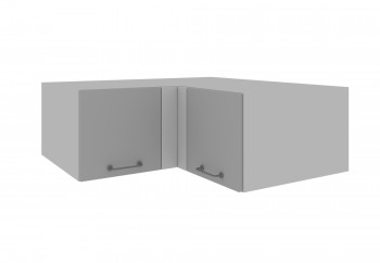 Лофт ГПГУ 1000 шкаф верхний горизонтальный угловой (Дуб бурый/корпус Серый) в Алдане - aldan.mebel54.com | фото