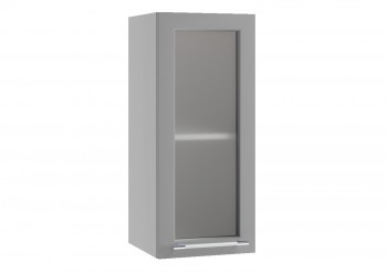 Лофт ПС 300 шкаф верхний со стеклом (Дуб бурый/корпус Серый) в Алдане - aldan.mebel54.com | фото
