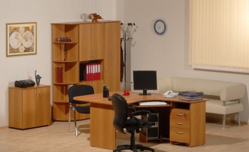 Мебель для персонала Рубин 42 Светлый миланский орех в Алдане - aldan.mebel54.com | фото