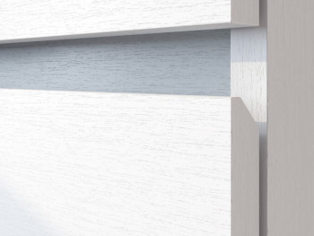 Модульная система "Токио" Комод 4 ящика Белый текстурный / Белый текстурный в Алдане - aldan.mebel54.com | фото