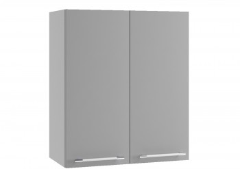 Монца П 700 шкаф верхний (Белый софт/корпус Серый) в Алдане - aldan.mebel54.com | фото