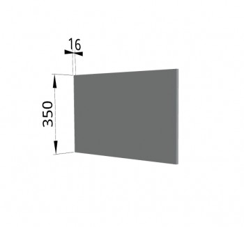 Панель торцевая (для шкафа горизонтального глубокого) ГПГ Гарда, Империя, Ройс (Серый Эмалит) в Алдане - aldan.mebel54.com | фото