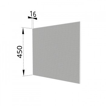 Панель торцевая (для шкафа горизонтального глубокого высокого) ГВПГ Квадро (Белая кожа) в Алдане - aldan.mebel54.com | фото