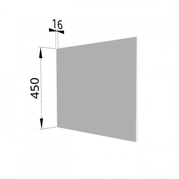 Панель торцевая (для шкафа горизонтального глубокого высокого) ГВПГ Ройс (Белый софт) в Алдане - aldan.mebel54.com | фото