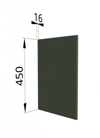 Панель торцевая (для шкафа горизонтального высокого) ВПГ Квадро (Оливково-зеленый) в Алдане - aldan.mebel54.com | фото