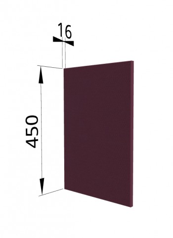 Панель торцевая (для шкафа горизонтального высокого) ВПГ Квадро (Виноград) в Алдане - aldan.mebel54.com | фото