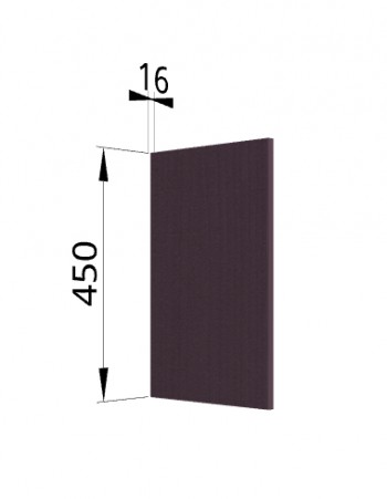 Панель торцевая (для шкафа горизонтального высокого) ВПГ Тито, Гарда (Пурпур) в Алдане - aldan.mebel54.com | фото