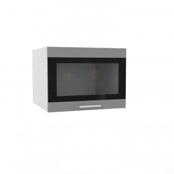 Ройс ГВПГСФ 600 Шкаф верхний горизонтальный (Грей софт/корпус Серый) в Алдане - aldan.mebel54.com | фото