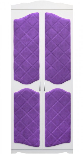 Шкаф 2-х створчатый серии Иллюзия 32 фиолетовый в Алдане - aldan.mebel54.com | фото