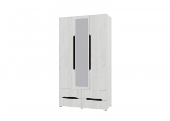 Шкаф 3-х створчатый с ящиками и зеркалом Вега (Прованс) в Алдане - aldan.mebel54.com | фото
