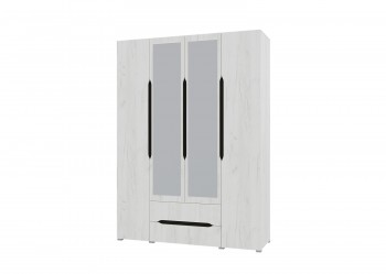 Шкаф 4-х створчатый с ящиками и зеркалами Вега (Прованс) в Алдане - aldan.mebel54.com | фото