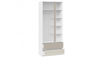 Шкаф для одежды комбинированный «Сканди» Дуб Гарден/Белый/Глиняный серый в Алдане - aldan.mebel54.com | фото