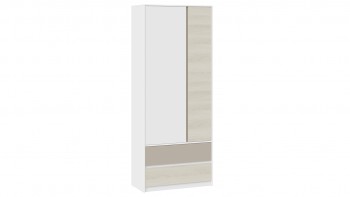 Шкаф для одежды комбинированный «Сканди» Дуб Гарден/Белый/Глиняный серый в Алдане - aldan.mebel54.com | фото