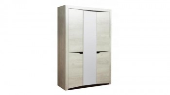 Шкаф для одежды "Лючия" (3-х дв.) (венге / белый) в Алдане - aldan.mebel54.com | фото