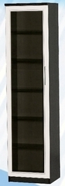 Шкаф средний со стеклодверью ДЛЯ ГОСТИНОЙ ШСС-450 Венге/Дуб выбеленный в Алдане - aldan.mebel54.com | фото