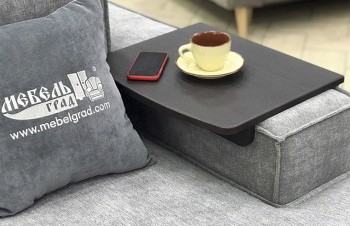 Столик накладка Дени для подлокотников шириной 150-200 мм Кофе структурный матовый в Алдане - aldan.mebel54.com | фото